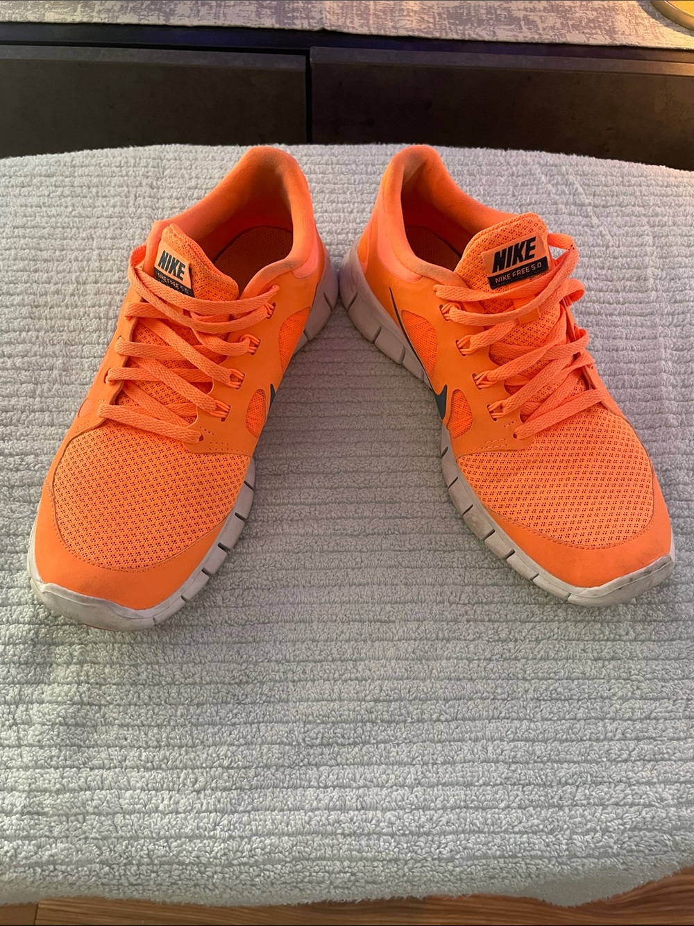 Nike Bright Orange Mesh Training Sneakers